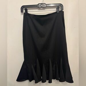 Elegant Black A-Line Women's Skirt